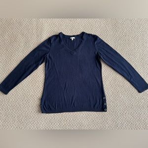 Talbots Outlet Navy Blue tunic sweater, size M